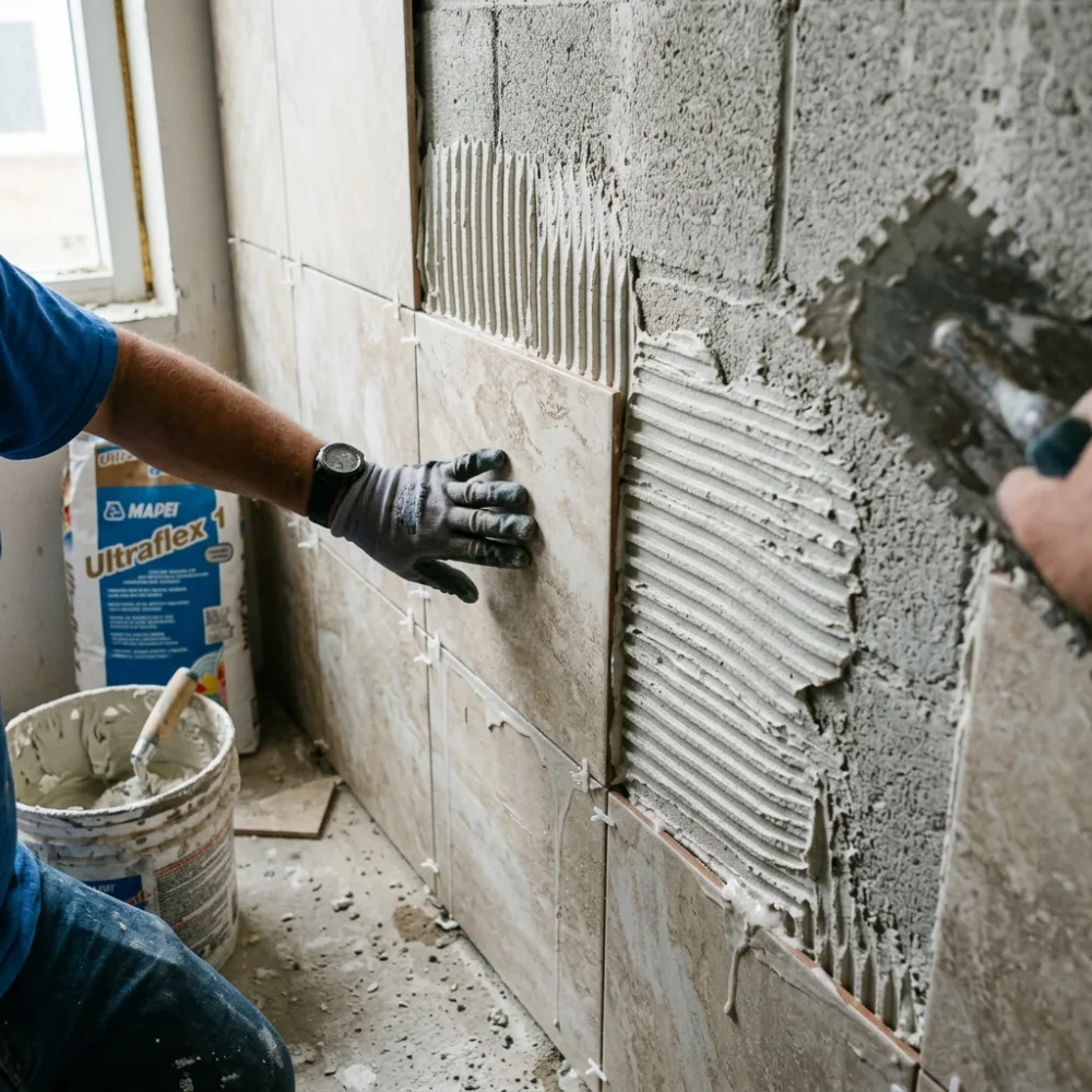 Adhesive & Tile Compound — silica sand from Rajasthan