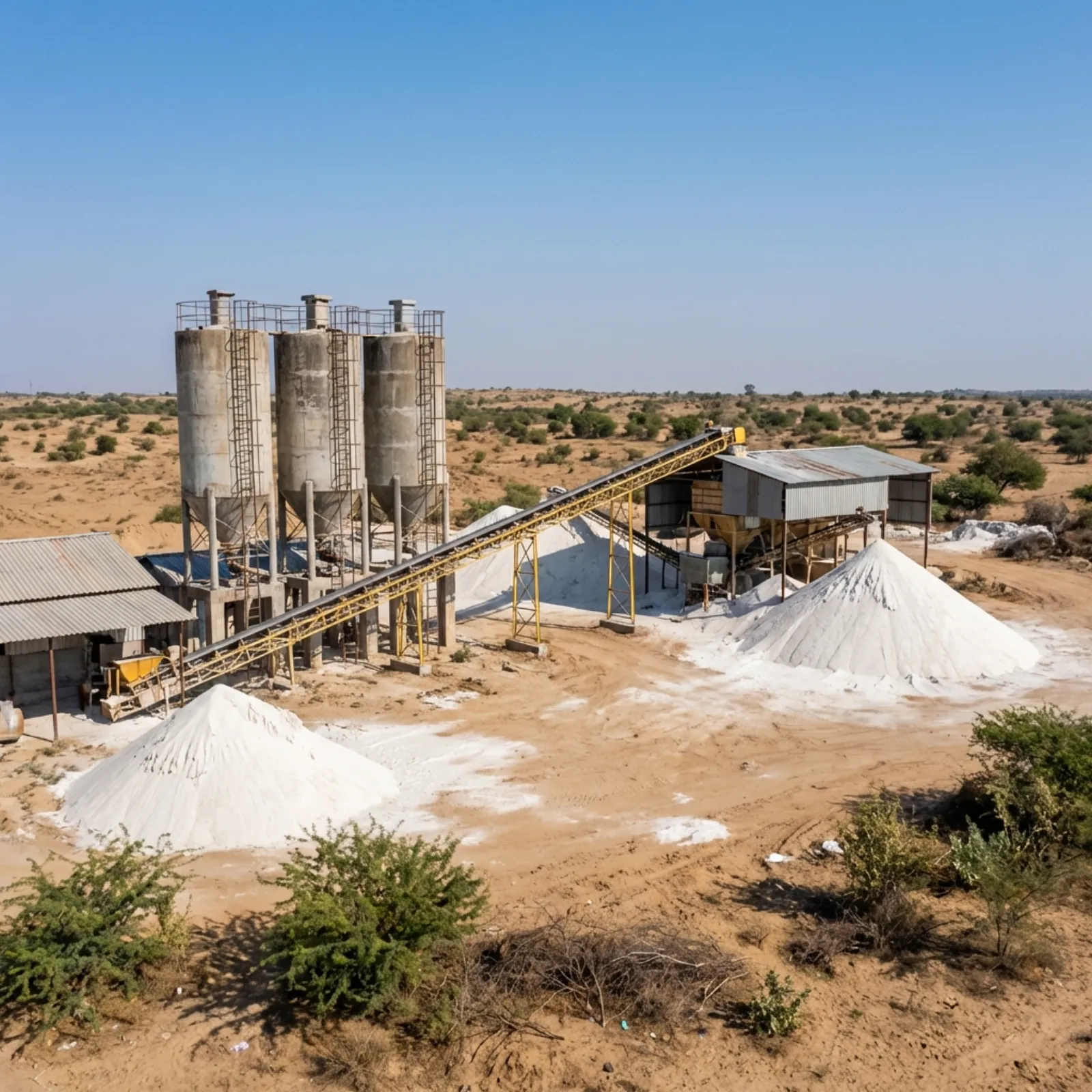 Shiv Mines and Minerals silica sand processing facility with advanced washing and sizing equipment